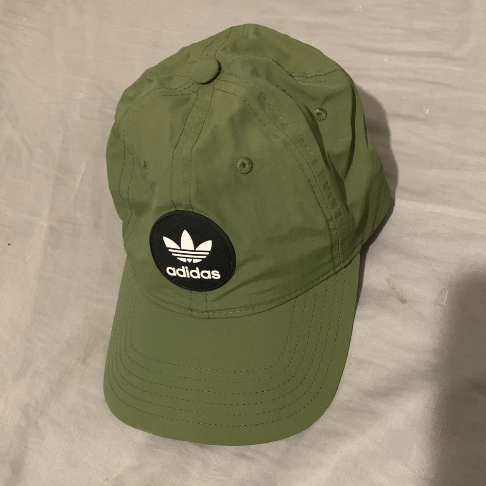 Adidas olive green cap